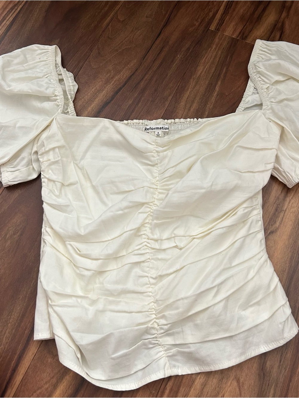 Reformation White Blouse